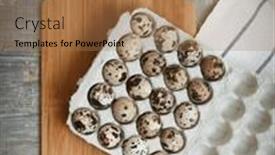  Presentation with healthy nutrition - Slide set enhanced with background-with-cardboard-packaging background and a coral colored foreground