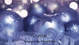  Presentation with red christmas holiday illustration - Theme featuring background with christmas tree bauble background and a teal colored foreground