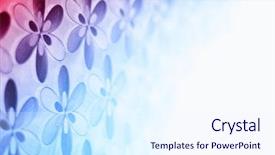  Presentation with butterfly - Cool new presentation theme with background with colors imagined flower backdrop and a sky blue colored foreground