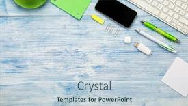  Presentation with utensils - Slide deck consisting of background-with-computer-keyboard-smart background and a lemonade colored foreground