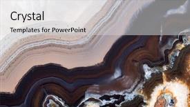  Presentation with structure - PPT theme featuring background with contrast agate structure background and a light gray colored foreground