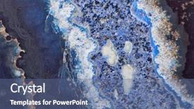  Presentation with nanotechnology structure - Slide deck featuring background with contrast agate structure background and a ocean colored foreground