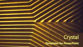  Presentation with old style - Beautiful slide deck featuring background with diagonal repeat lines backdrop and a tawny brown colored foreground