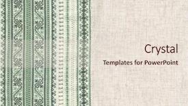  Presentation with stitch - Cool new theme with background with embroidery cross-stitch backdrop and a lemonade colored foreground