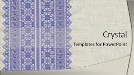  Presentation with stitch - Amazing PPT layouts having background with embroidery cross-stitch backdrop and a lemonade colored foreground