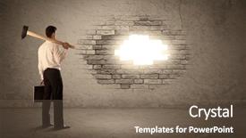  Presentation with modern elegant - Slide deck consisting of background with exponential progressing curve background and a violet colored foreground