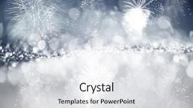  Presentation with christmas magic - Audience pleasing presentation theme consisting of background with fireworks blinking stars backdrop and a white colored foreground