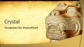  Presentation with yellow color - PPT theme consisting of background with grunge paper texture background and a blonde colored foreground