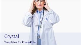  Presentation with medical hand - PPT layouts having background with hand on head background and a  colored foreground