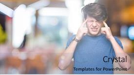  Presentation with heat stress - Slide set consisting of background with hand on head background and a  colored foreground