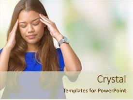 Background With Hand On Head PPT template 41 | CrystalGraphics