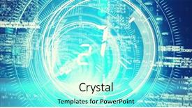  Presentation with dark blue stars and glitter - Presentation design enhanced with background with light blue radiance background and a  colored foreground