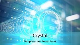  Presentation with dark blue coloured - Slides consisting of background with light blue radiance background and a  colored foreground