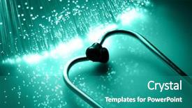  Presentation with light green flourish - Presentation with background with lots of light background and a teal colored foreground