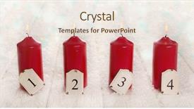  Presentation with advent - Presentation design having background with numbers from one background and a sky blue colored foreground