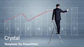  Presentation with elegant - Beautiful slide deck featuring background with numbers lines blocks backdrop and a seafoam green colored foreground