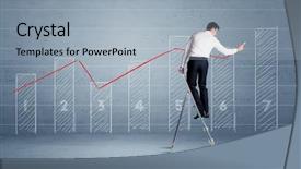  Presentation with elegant - Colorful slides enhanced with background with numbers lines blocks backdrop and a  colored foreground