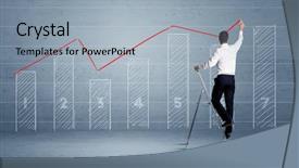  Presentation with man in suit guitar - Amazing PPT layouts having background with numbers lines blocks backdrop and a  colored foreground