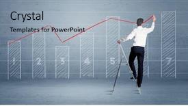  Presentation with elegant - PPT theme featuring background with numbers lines blocks background and a  colored foreground