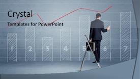  Presentation with elegant - PPT theme enhanced with background with numbers lines blocks background and a  colored foreground