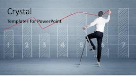  Presentation with elegant - Presentation theme enhanced with background with numbers lines blocks background and a  colored foreground