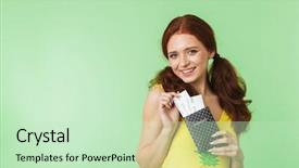  Presentation with happy image - Presentation theme having background with passport and ticket background and a  colored foreground