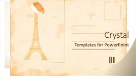  Presentation with new year card - Slide deck enhanced with background with place for your background and a cream colored foreground