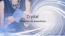  Presentation with forecasting - Beautiful PPT theme featuring background with shiny spiral backdrop and a light blue colored foreground