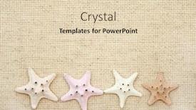  Presentation with canvas - Presentation design consisting of background-with-starfishes-on-canvas background and a lemonade colored foreground