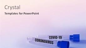  Presentation with test tubes - Presentation theme consisting of background-with-two-test-tubes background and a cream colored foreground