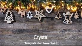  Presentation with free christmas - Presentation enhanced with background with wooden decoration free background and a gray colored foreground