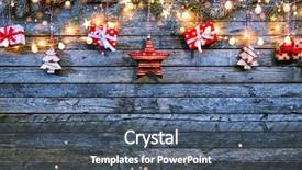  Presentation with free christmas - Colorful slides enhanced with background with wooden planks free backdrop and a ocean colored foreground