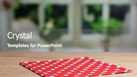  Presentation with tablecloth - PPT layouts having background with wooden table background and a gray colored foreground