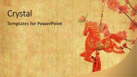  Presentation with white horse - PPT layouts with background word for horse 2014 background and a yellow colored foreground