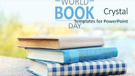  Presentation with world - Amazing slides having background world book day poster backdrop and a cool aqua colored foreground