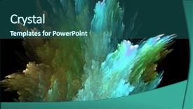  Presentation with geometry - Presentation design having background background and a ocean colored foreground