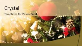  Presentation with christmas tree - Theme featuring backgrounds also is a free background and a blonde colored foreground