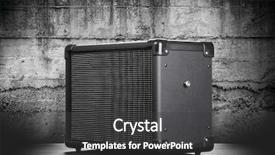  Presentation with guitar - PPT theme consisting of backgrounds amp - guitar amplifier on dark background background and a dark gray colored foreground