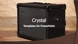  Presentation with turquoise and yellow music - Beautiful slide set featuring backgrounds amp - guitar amplifier on yellow background backdrop and a dark gray colored foreground