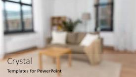  Presentation with living room - Colorful slide set enhanced with backgrounds-and-interior-concept-blurred backdrop and a coral colored foreground