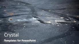  Presentation with concrete construction - Presentation theme featuring backgrounds-and-textures-cement-dirt background and a gray colored foreground