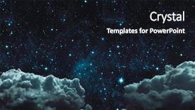  Presentation with night sky moon - Slide deck featuring backgrounds night sky with stars background and a wine colored foreground