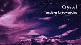  Presentation with night sky moon - Slide set having backgrounds night sky with stars background and a wine colored foreground