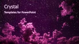  Presentation with night sky moon - Theme enhanced with backgrounds night sky with stars background and a wine colored foreground
