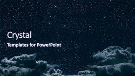  Presentation with night sky moon - PPT layouts with backgrounds night sky with stars background and a navy blue colored foreground