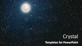  Presentation with night sky moon - PPT theme with backgrounds-night-sky-with-stars background and a wine colored foreground