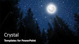  Presentation with stars moon - Presentation enhanced with backgrounds-night-sky-with-stars background and a black colored foreground