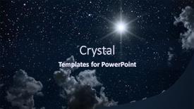  Presentation with night sky moon - Presentation design having backgrounds-night-sky-with-stars background and a navy blue colored foreground