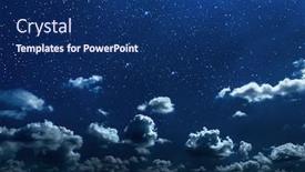  Presentation with stars moon - Amazing theme having backgrounds-night-sky-with-stars backdrop and a navy blue colored foreground