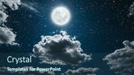  Presentation with stars moon - Colorful slides enhanced with backgrounds-night-sky-with-stars backdrop and a ocean colored foreground